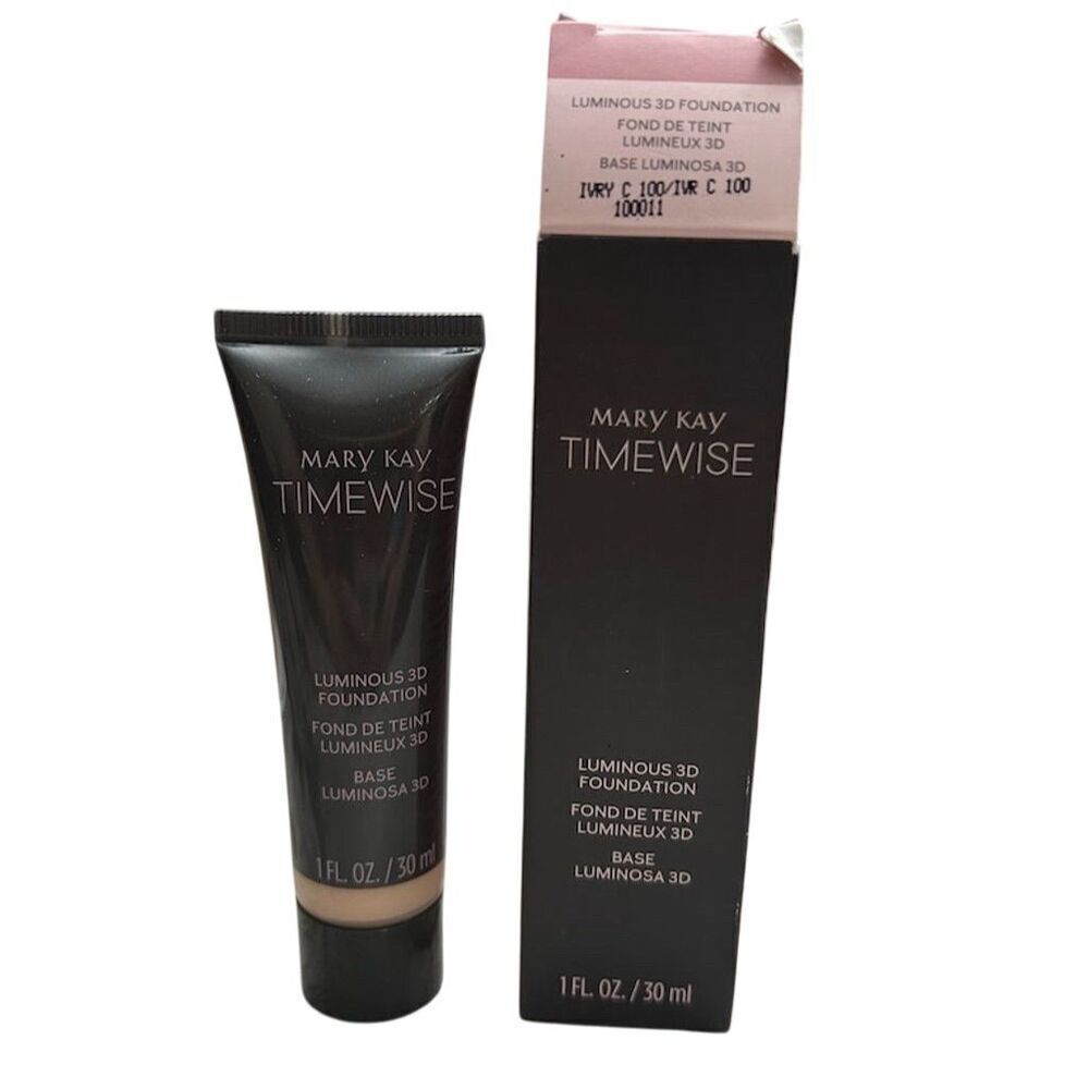 Mary Kay TimeWise Luminous 3D Foundation Ivory C 100 Medium Coverage 10011 C100
